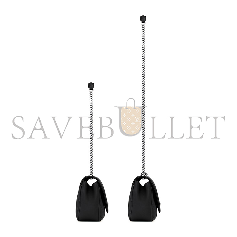YSL LOULOU SMALL IN MATELASSÉ LAMBSKIN 801437AAE4Y1000 (24*14*6cm)